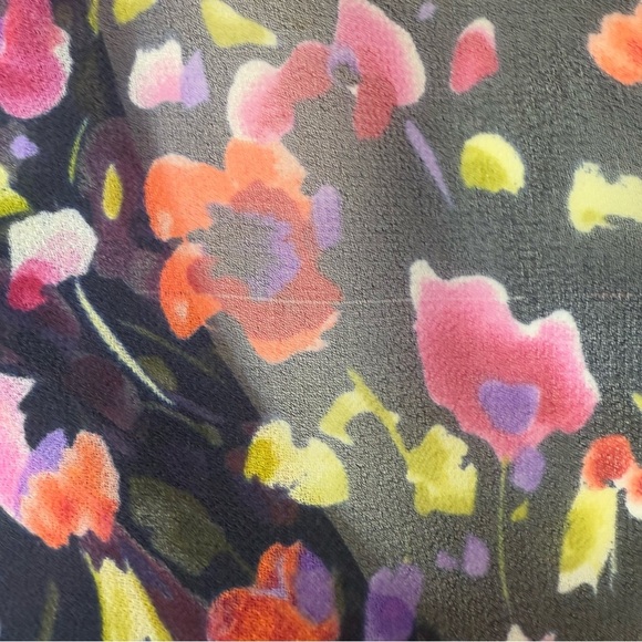 Misa Los Angeles by Revolve Black Floral Sheer Top. Size S - Picture 16 of 16